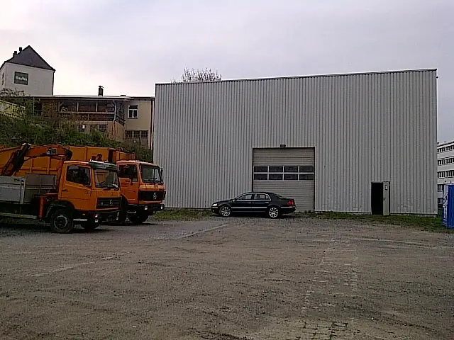Lagerhalle und Freifläche der RECWI GmbH