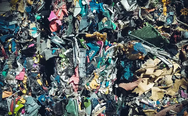 Sortiertes Recyclingmaterial